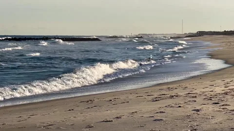 Beautiful sandy beach coastline Stock Footage 331659369
