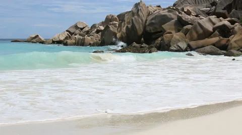 Beautiful sandy beach Stock Footage 36162832