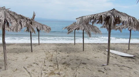 Beautiful Sandy Beach Video stock 47043038