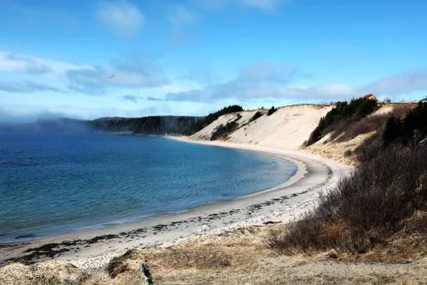 Beautiful sandy beach Stock Photos