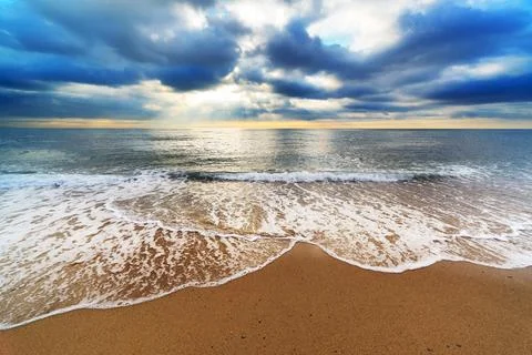 Beautiful sandy beach Stock-Fotos