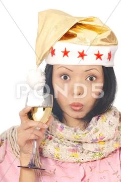 Beautiful santa Stock Photos