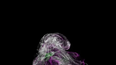 Beautiful scattering abstract particles. 4K background. Stock Footage 129994670