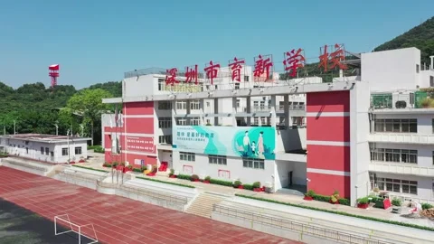 Beautiful Scenario A Small Village Surrounded  in Shenzhen Wutong Mountain Stock Footage 327669727