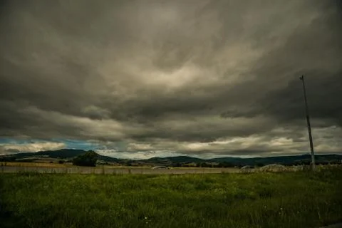 Beautiful scene with green elements on a bright day in Europe Fotos Stock