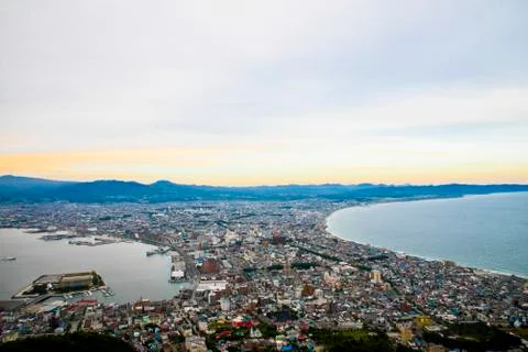 Beautiful scene in hakodate japan2 Stock Photos