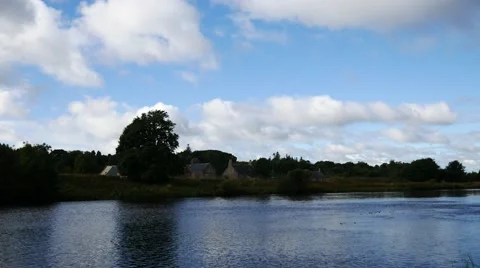 Beautiful Scene of River Don Stock Footage 54807764