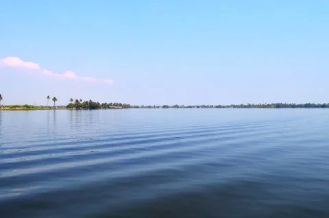 Beautiful scenery of backwaters Stock Photos