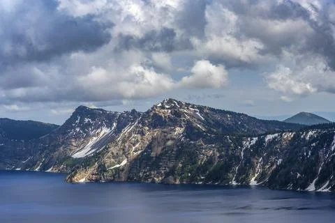 Beautiful scenery at Crater lake. Stock Photos
