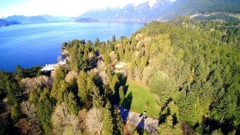 Beautiful scenery of Whytecliff Park -  West Vancouver British Columbia Canada Vídeo Stock 99093060