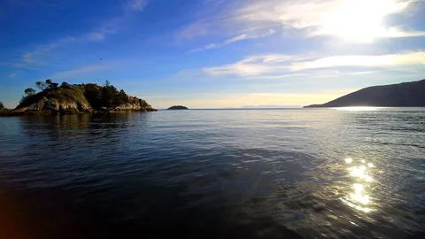 Beautiful scenery of Whytecliff Park -  West Vancouver British Columbia Canada Видео 99093372