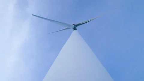 The beautiful scenery of wind turbine fields, clean energy concept Stock Footage 166334617