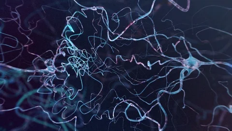 Beautiful scientific background with neuron cells Stock Footage 124208616