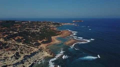 Beautiful sea aerial view Stock Footage