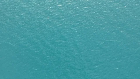 Beautiful sea azure color, view from drone, aerial video Stock Footage