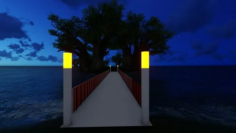 Beautiful Sea Bridge Vídeo Stock 341274601