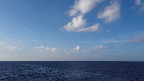 Beautiful Sea, Clouds and Blue Sky Stock Footage 111170098