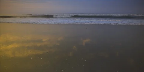 Beautiful sea, dramatic sky and pier at a distance Video stock 103494791