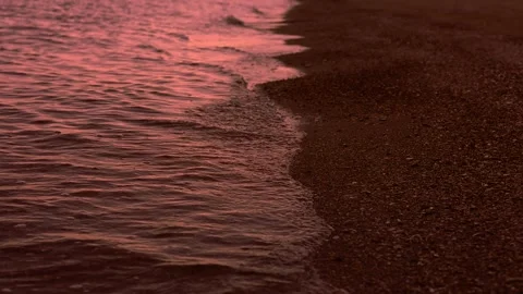 Beautiful sea in the evening at sunset Stock Footage 314554815