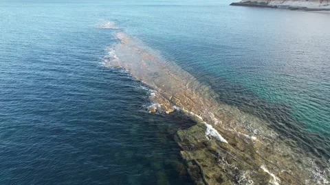 Beautiful Sea, Reef &amp; Cliffs Stock Footage 167621830