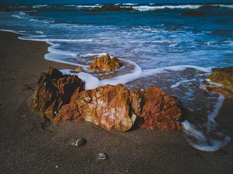 Beautiful sea rocks Stock Photos