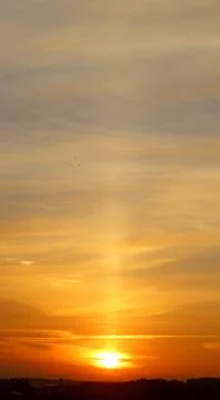 Beautiful sea sunset Stock Photos