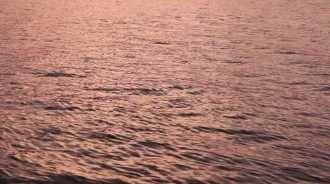 Beautiful sea surface (during sunset) Stock Footage 11850131
