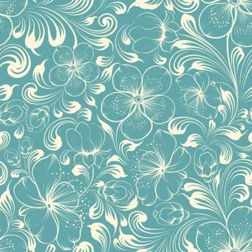 Beautiful seamless background. Stock Illustration