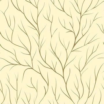 Beautiful seamless background with tree branches. Perfect background greeting Stock Illustration