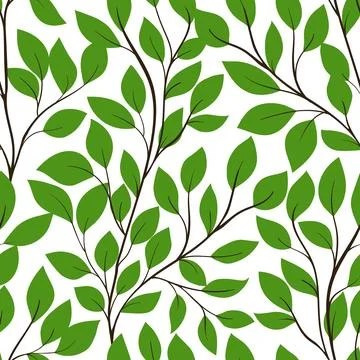 Beautiful seamless background with tree branches. Perfect background greeti.. Stock Illustration