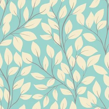 Beautiful seamless background with tree branches. Perfect background greeti.. Stock Illustration