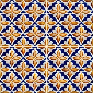 Beautiful seamless ceramic tile pattern Stock Illustration