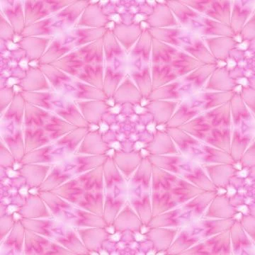 Beautiful seamless decorated pattern in pink Stock Illustration