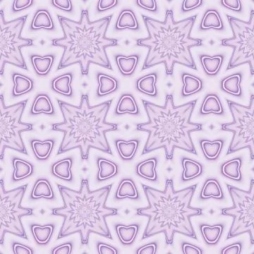 Beautiful seamless decorated pattern in violet Illustrazione stock