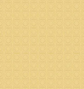 Beautiful seamless golden pattern seamless. seamless flowers pattern and mandala Stock Illustration