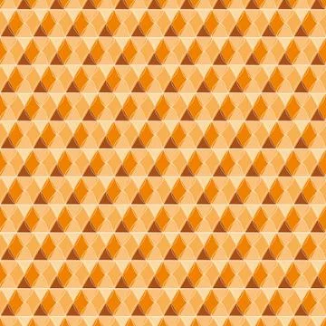 Beautiful seamless hexagon with line wave pattern Stock Illustration