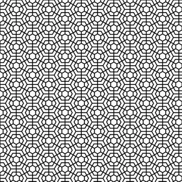 Beautiful seamless hexagonal geometrical pattern. hexagonal texture illustrat Stock-Illustration