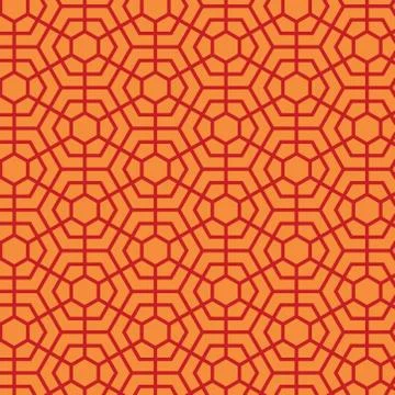 Beautiful seamless hexagonal geometrical pattern. hexagonal texture illustrat Stock Illustration