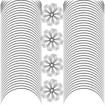 Beautiful seamless pattern abstract black design Stock Illustration