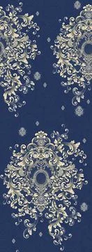Beautiful seamless pattern in baroque style Illustrazione stock
