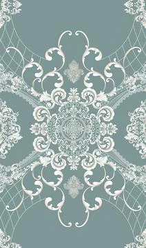 Beautiful seamless pattern in baroque style イラスト素材