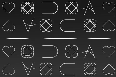 Beautiful seamless pattern black and white abstract vector Stock Illustration
