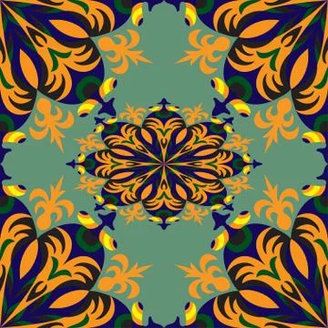 Beautiful seamless pattern. decorative elements vector illustration Stock Illustration