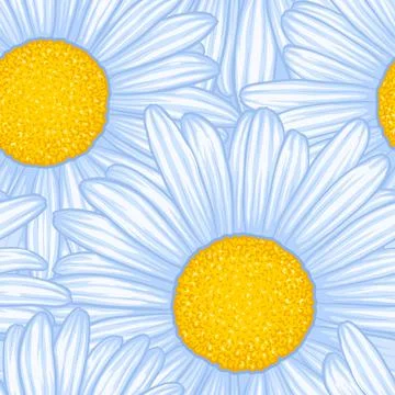 Beautiful seamless pattern with flowers daisy. design for greeting cards and  Stock Illustration