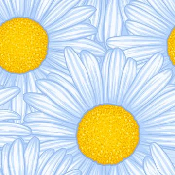 Beautiful seamless pattern with flowers daisy. design for greeting cards an.. Stock Illustration