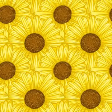 Beautiful seamless pattern with flowers daisy. design forgreeting cards and.. Illustrazione stock