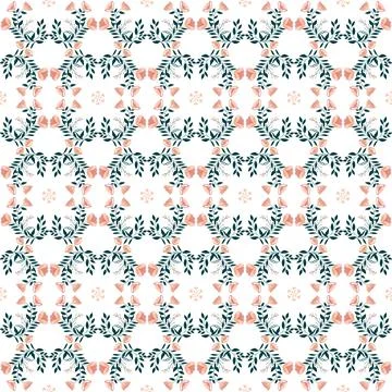 Beautiful Seamless Pattern with Flowers Stock Illustration