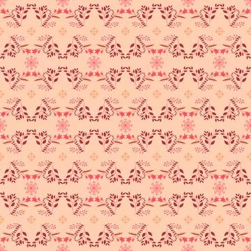 Beautiful Seamless Pattern with Flowers Stock Illustration