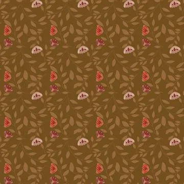 Beautiful Seamless Pattern with Flowers Stock Illustration