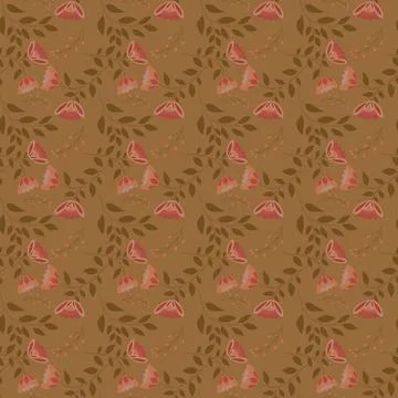 Beautiful Seamless Pattern with Flowers Stock Illustration